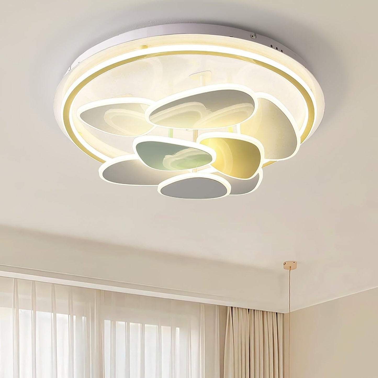 Colorful Cloud Round Ceiling Light