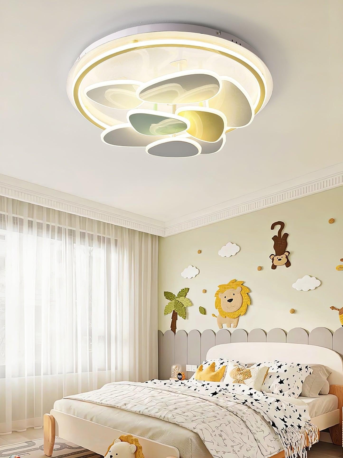 Colorful Cloud Round Ceiling Light