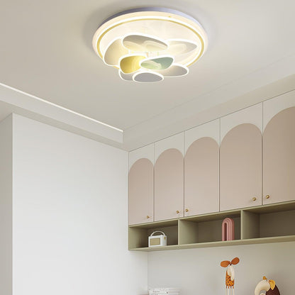 Colorful Cloud Round Ceiling Light