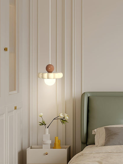 Cream Cloud Woven Pendant Light