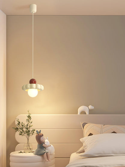 Cream Cloud Woven Pendant Light