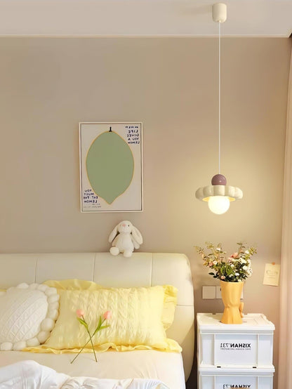 Cream Cloud Woven Pendant Light