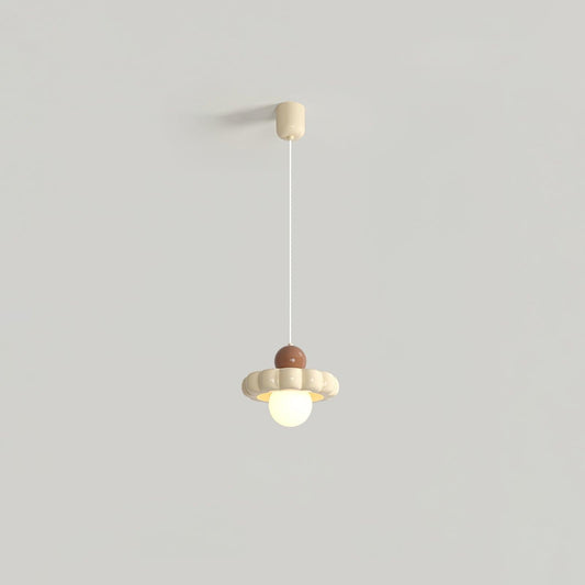 Cream Cloud Woven Pendant Light