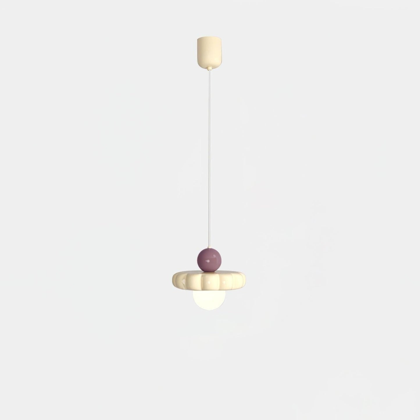 Cream Cloud Woven Pendant Light