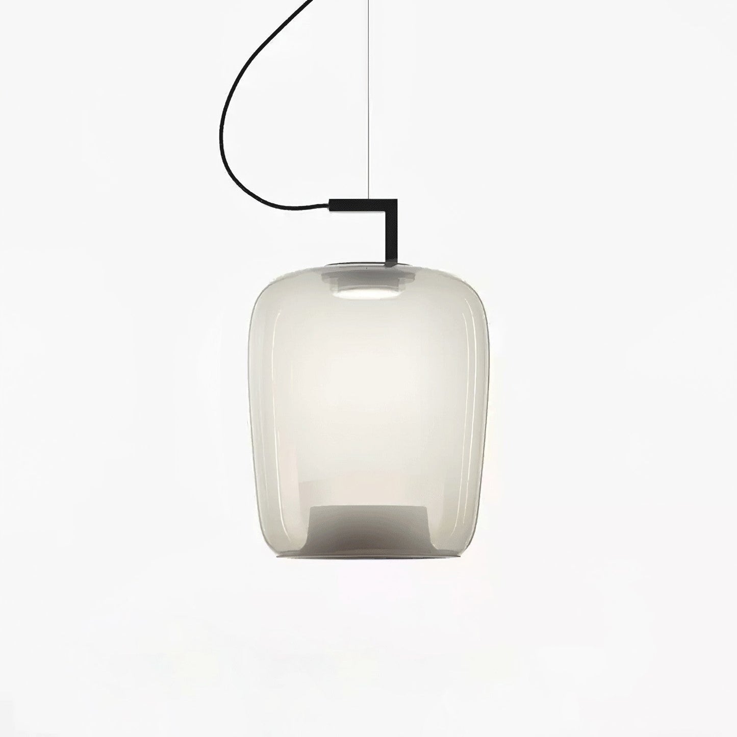 Doppelte Sculptural Glass Pendant Light