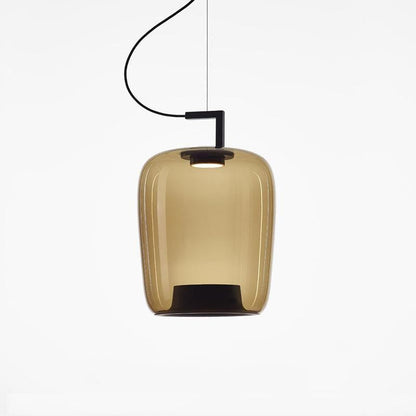 Doppelte Sculptural Glass Pendant Light