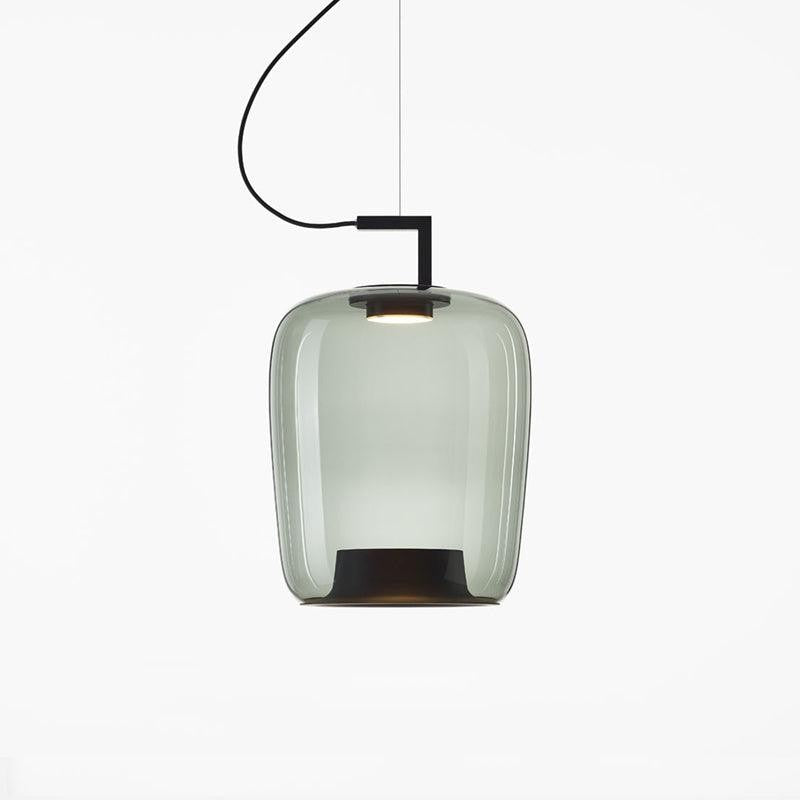 Doppelte Sculptural Glass Pendant Light