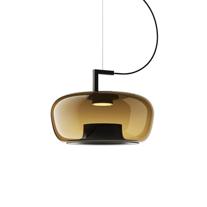 Doppelte Sculptural Glass Pendant Light