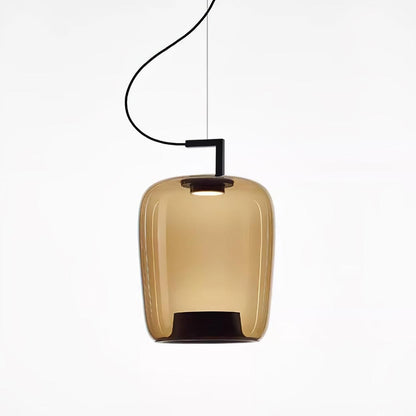Doppelte Sculptural Glass Pendant Light