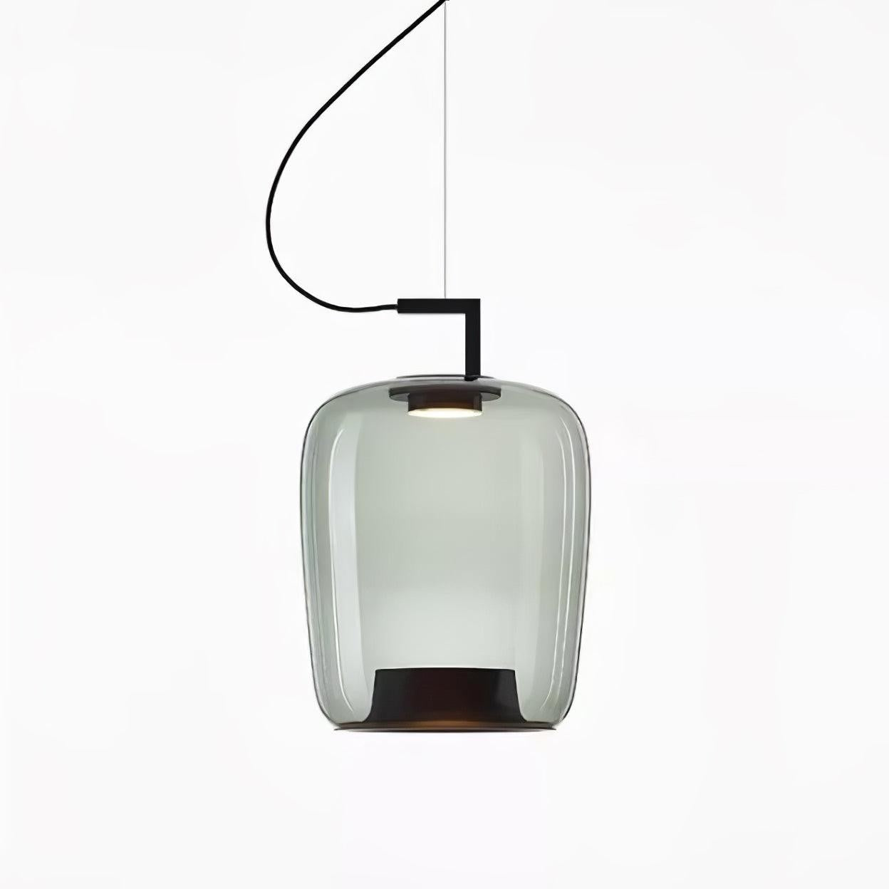 Doppelte Sculptural Glass Pendant Light