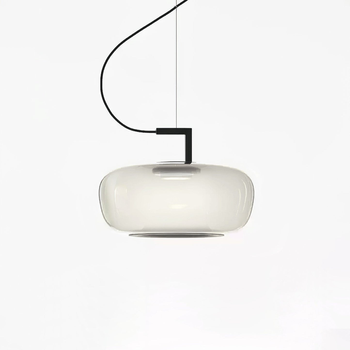 Doppelte Sculptural Glass Pendant Light