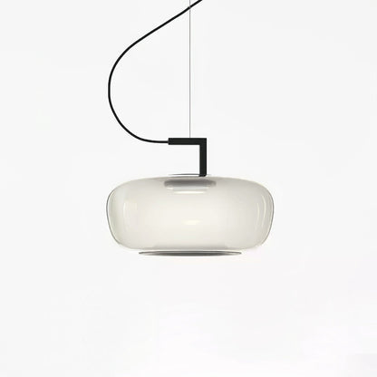 Doppelte Sculptural Glass Pendant Light