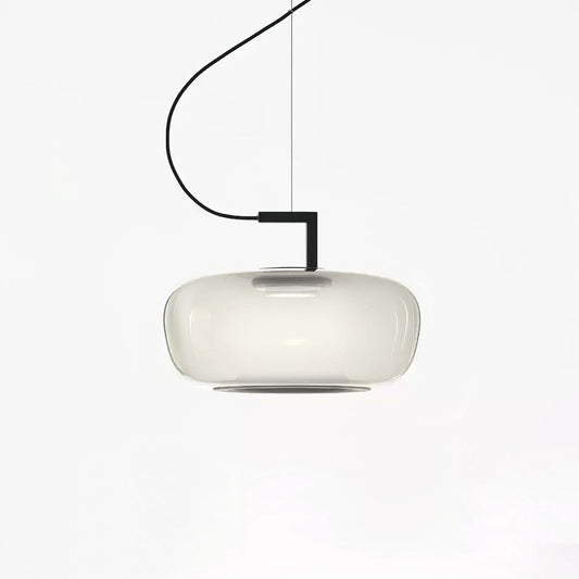 Doppelte Sculptural Glass Pendant Light