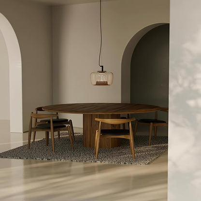 Doppelte Sculptural Glass Pendant Light