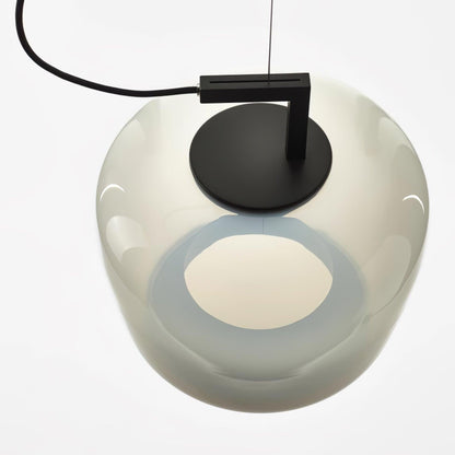 Doppelte Sculptural Glass Pendant Light