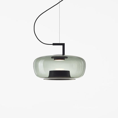 Doppelte Sculptural Glass Pendant Light