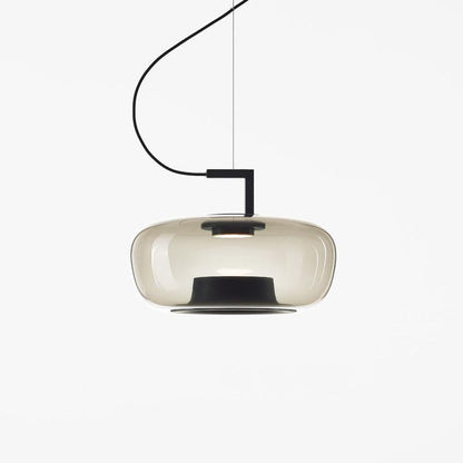 Doppelte Sculptural Glass Pendant Light