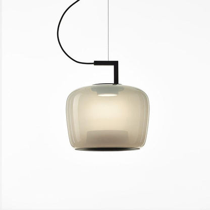Doppelte Sculptural Glass Pendant Light