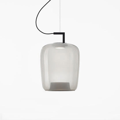 Doppelte Sculptural Glass Pendant Light