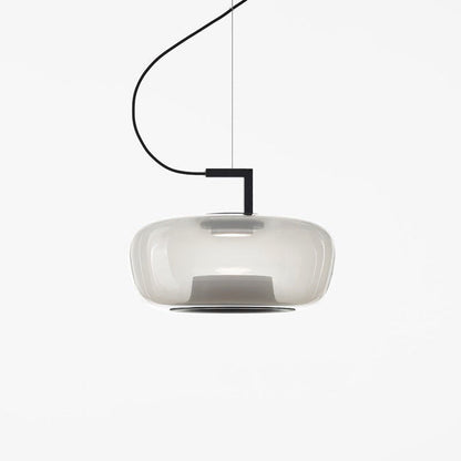 Doppelte Sculptural Glass Pendant Light