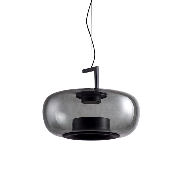 Doppelte Sculptural Glass Pendant Light