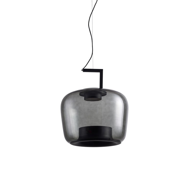 Doppelte Sculptural Glass Pendant Light