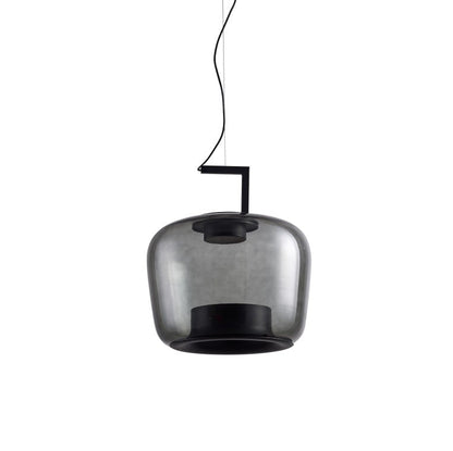 Doppelte Sculptural Glass Pendant Light