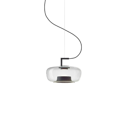Doppelte Sculptural Glass Pendant Light