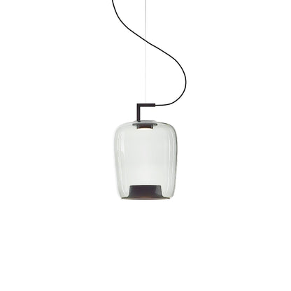 Doppelte Sculptural Glass Pendant Light
