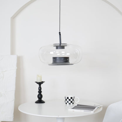 Doppelte Sculptural Glass Pendant Light