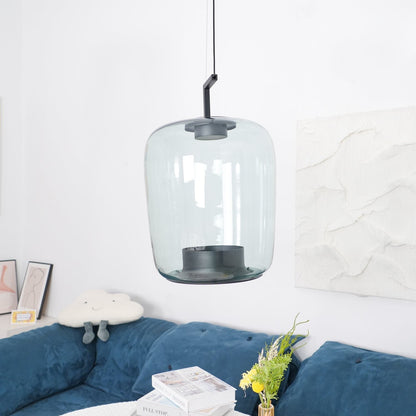 Doppelte Sculptural Glass Pendant Light
