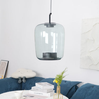 Doppelte Sculptural Glass Pendant Light