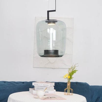 Doppelte Sculptural Glass Pendant Light