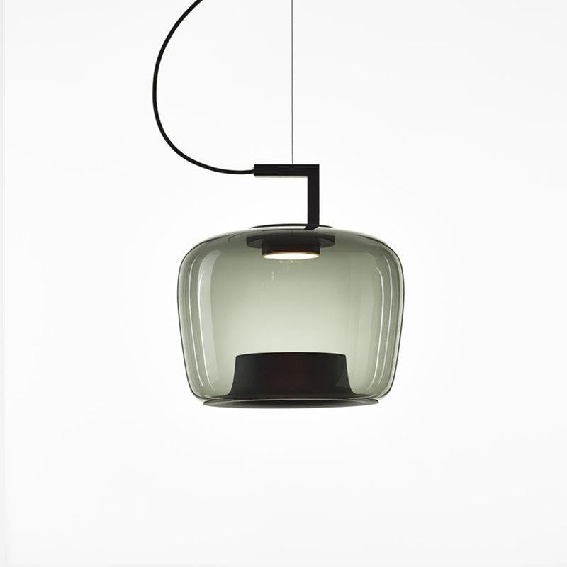 Doppelte Sculptural Glass Pendant Light
