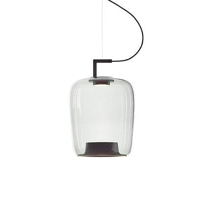Doppelte Sculptural Glass Pendant Light