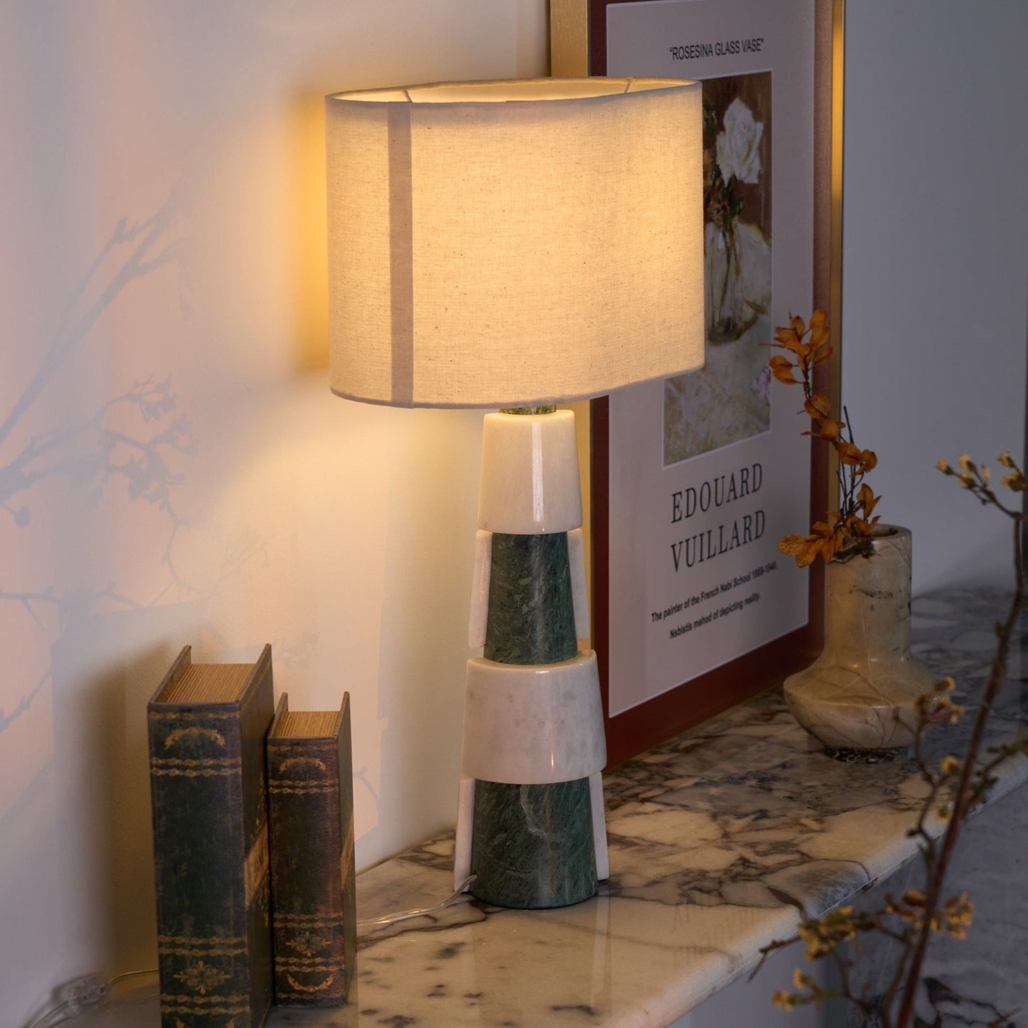Duomo Classic Marble Base Table Lamp