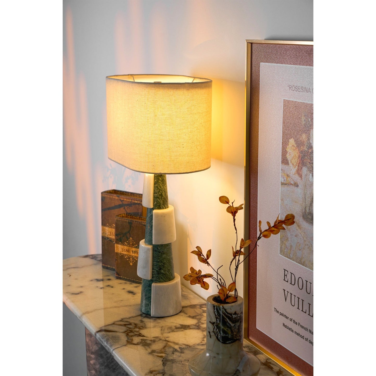 Duomo Classic Marble Base Table Lamp