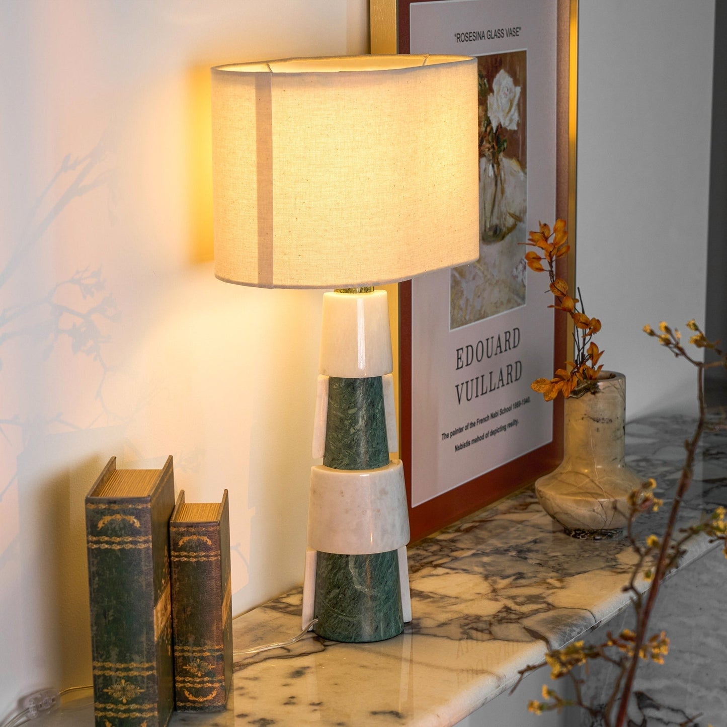 Duomo Classic Marble Base Table Lamp