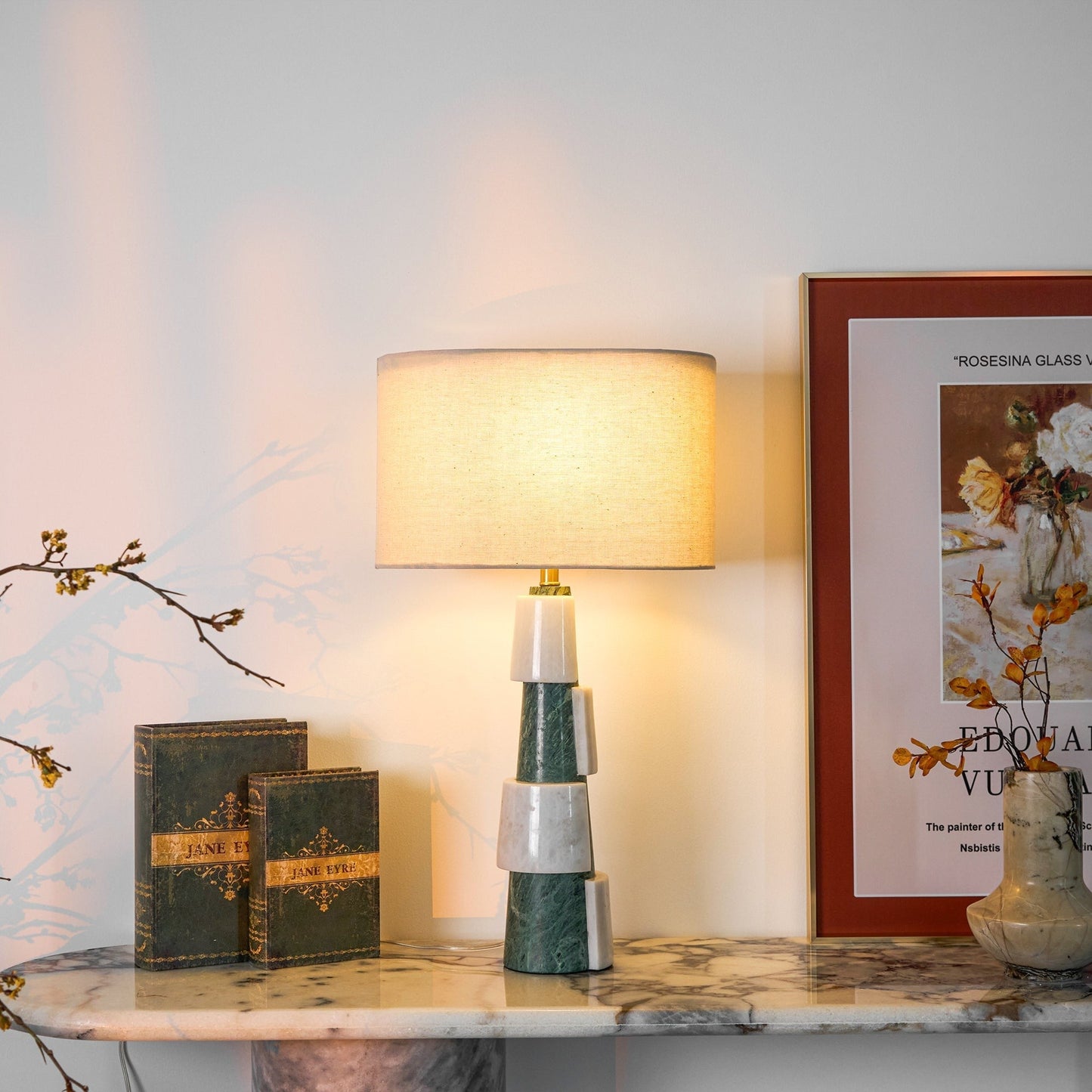 Duomo Classic Marble Base Table Lamp