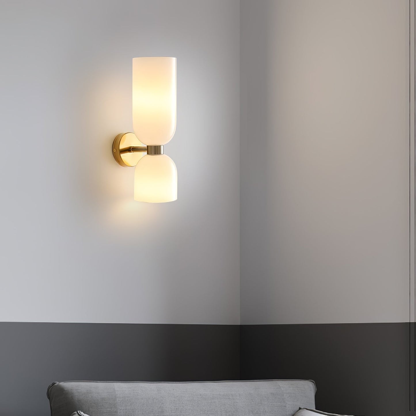 Edie Sculpted Glass Wall Sconce