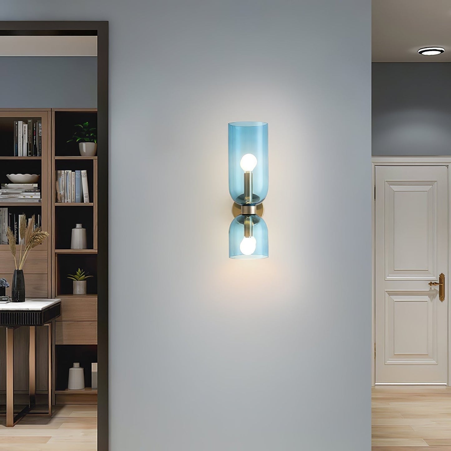 Edie Sculpted Glass Wall Sconce