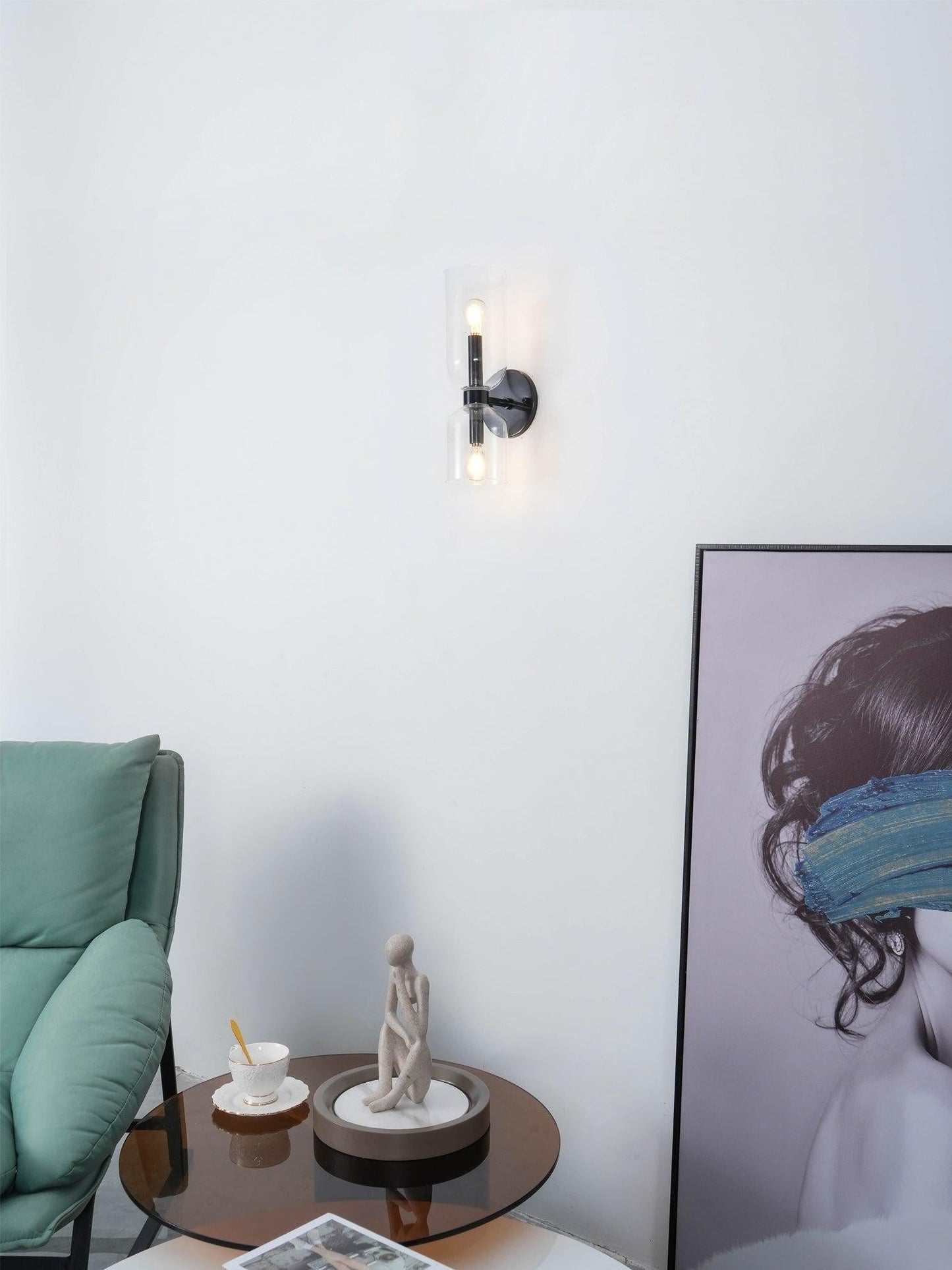 Edie Sculpted Glass Wall Sconce
