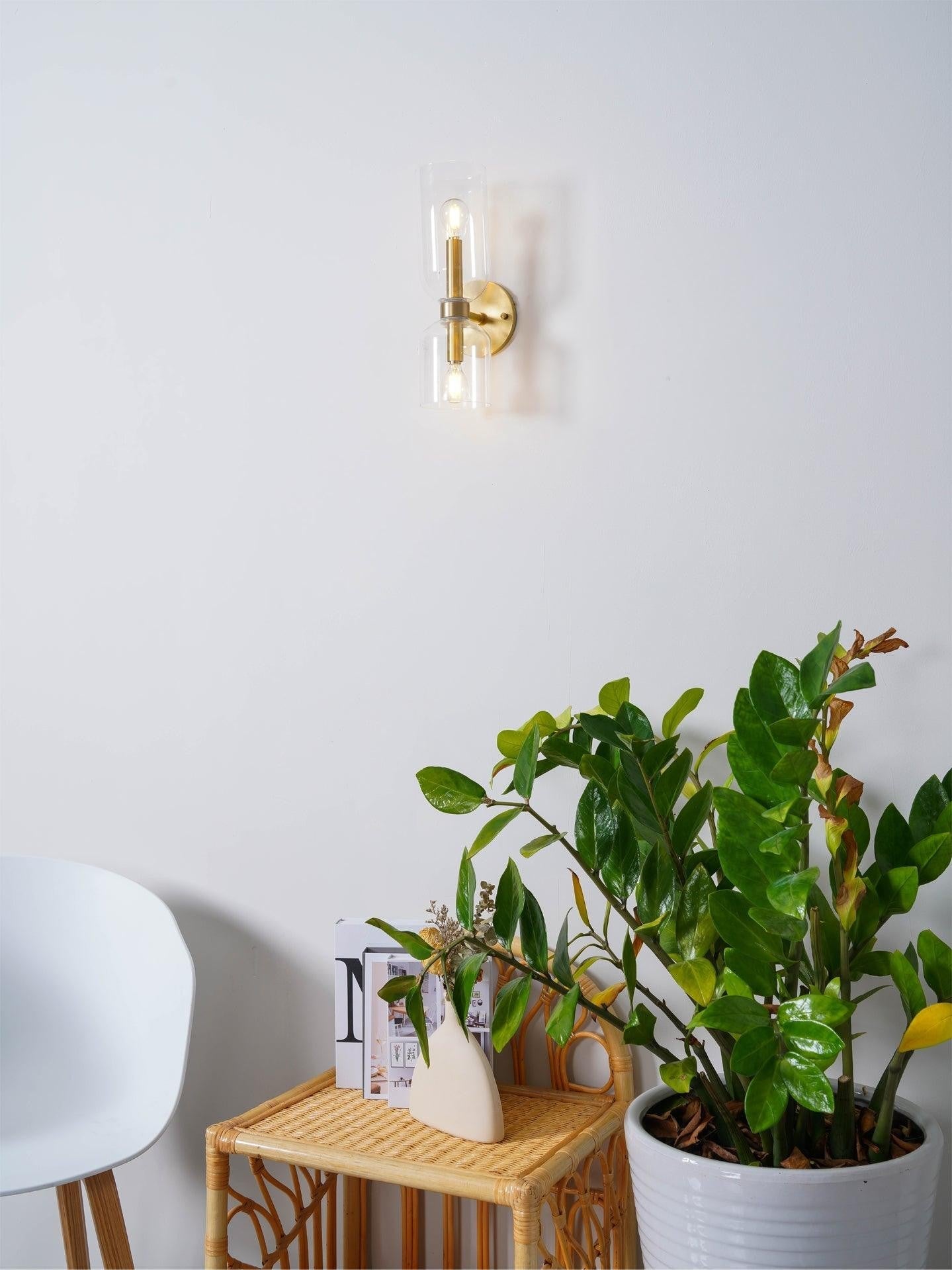 Edie Sculpted Glass Wall Sconce