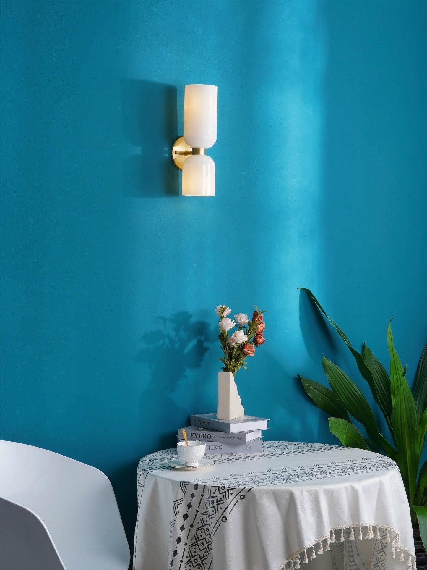 Edie Sculpted Glass Wall Sconce