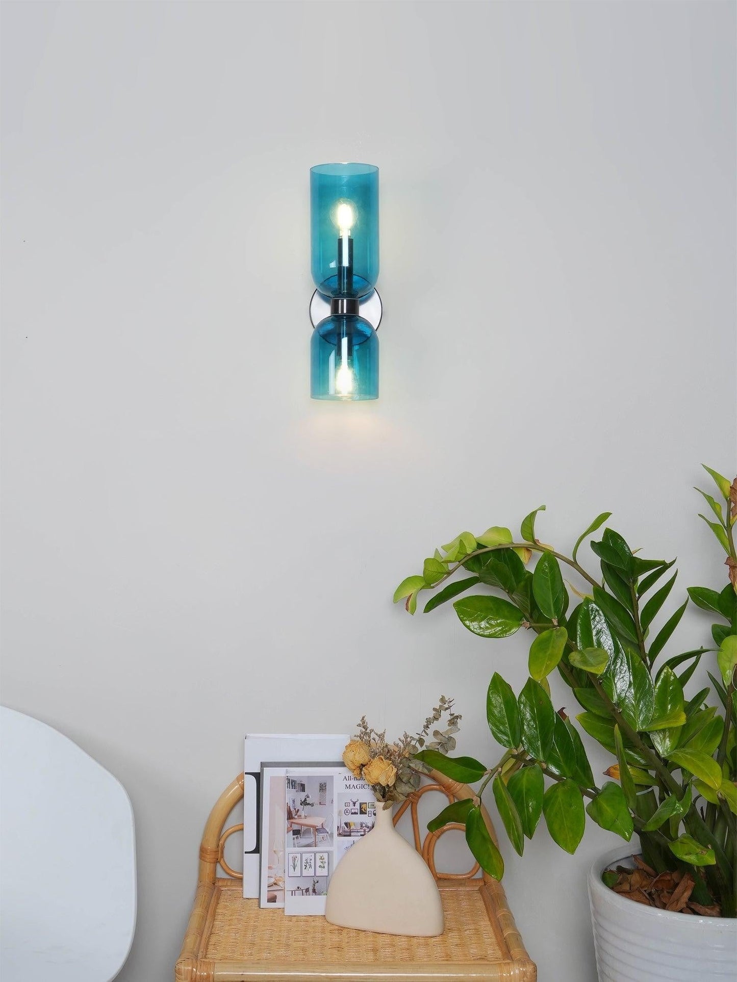 Edie Sculpted Glass Wall Sconce