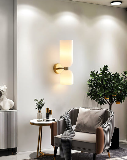 Edie Sculpted Glass Wall Sconce