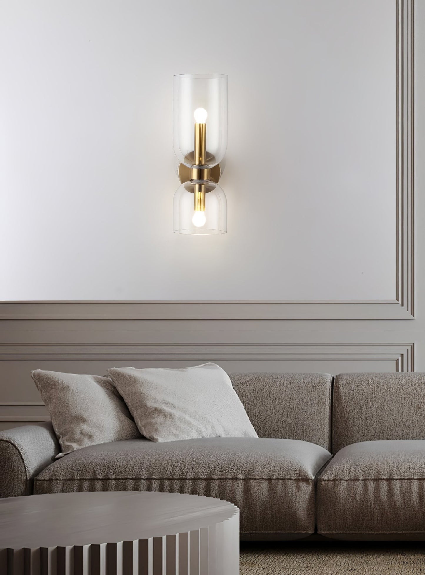 Edie Sculpted Glass Wall Sconce