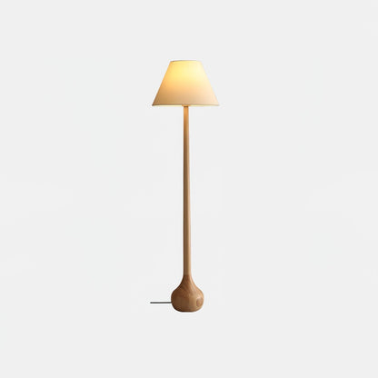 Final Strike Sculpted Wood Floor Lamp
