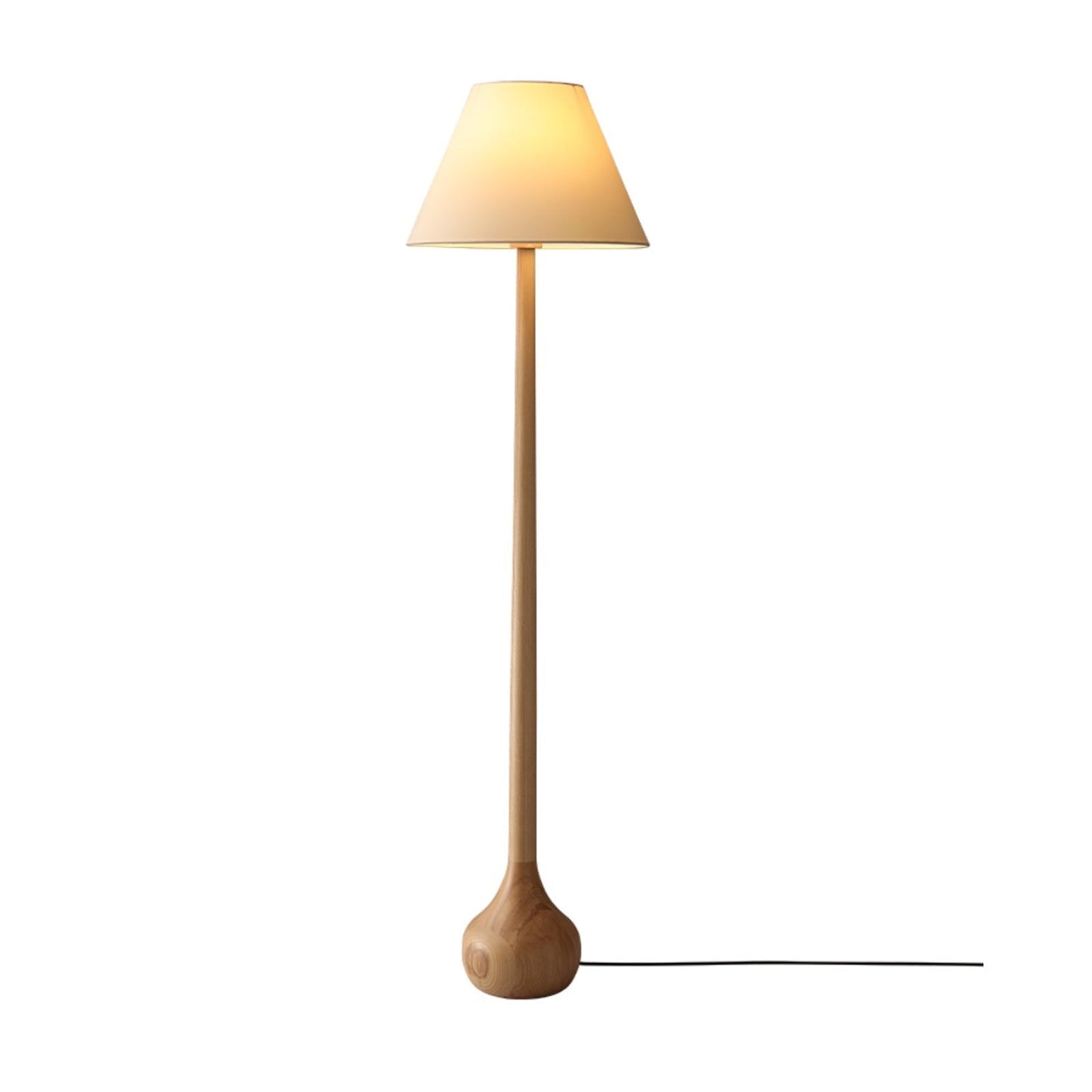 Final Strike Sculpted Wood Floor Lamp