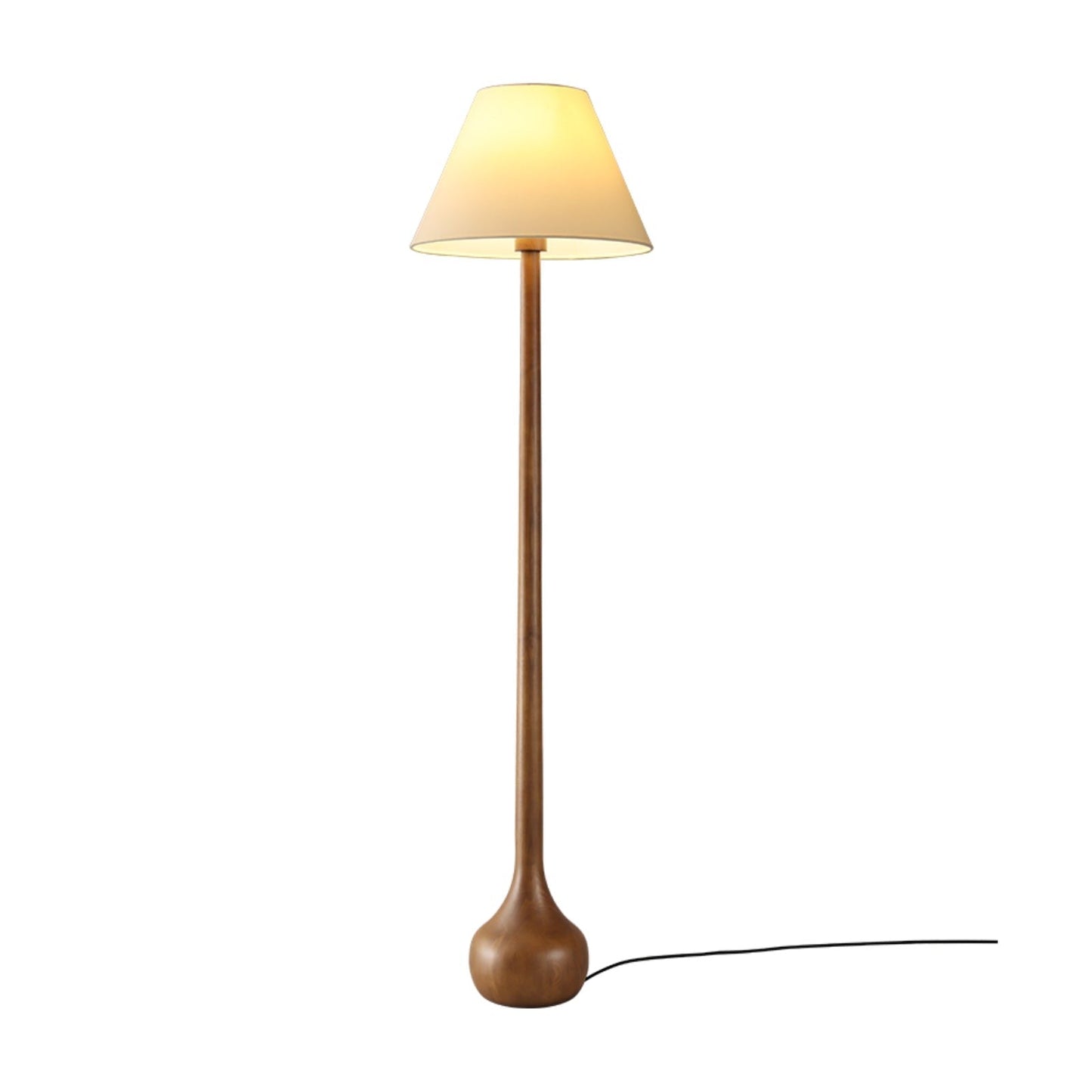 Final Strike Sculpted Wood Floor Lamp